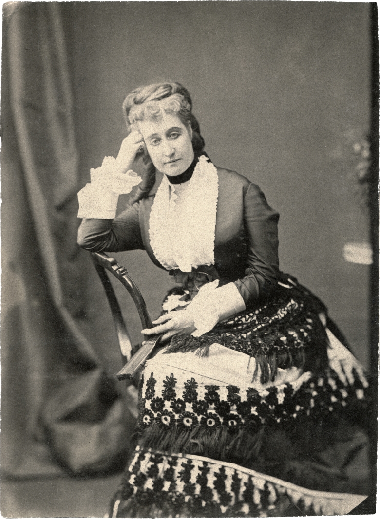 Eugénie de Montijo (1826-1920), wife of Napoleon III, the last empress of France. Date unknown. How this autographed (?) albumen print ended up being passed through six generations of my family is unknown, but it is suspected it may have been presented to an ancestor well-known in his time as a French teacher/translator and socialite. Apparently this photograph is part of a series of portrait photographs taken of the Empress that have found their way into the Life Magazine photo archives, though this particular photograph is a notable exception.